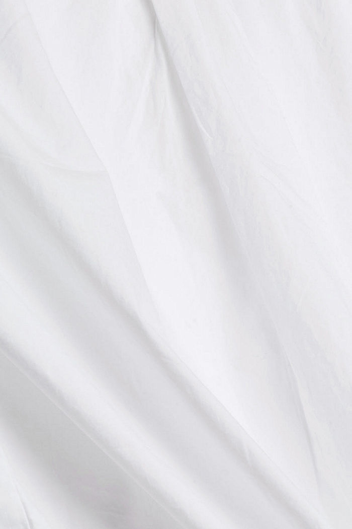 Hemdbluse mit Stehkragen, Organic Cotton, WHITE, detail image number 4