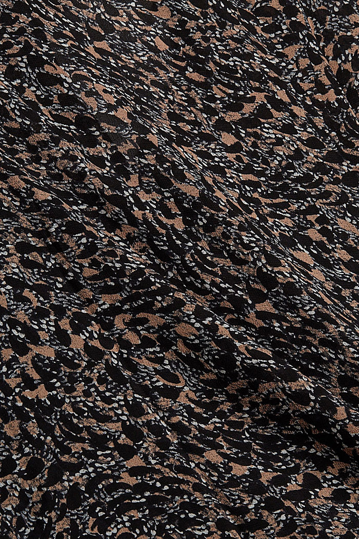 Kuvioitu sifonkipusero, BLACK, detail image number 4