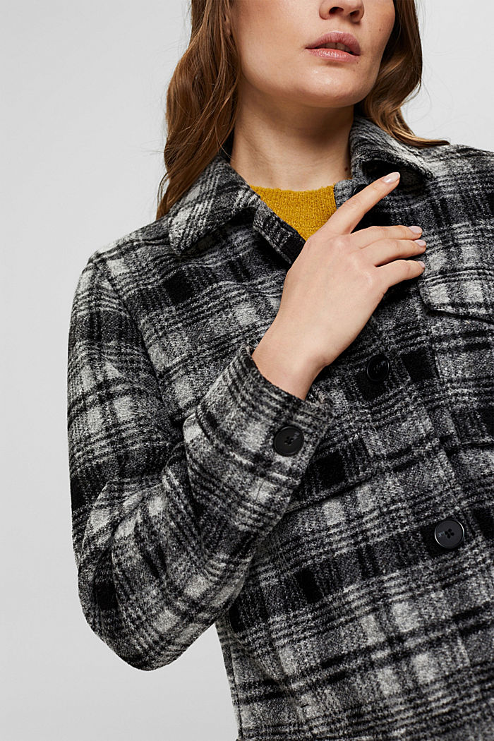 À teneur en laine : la veste à carreaux, BLACK, detail image number 2