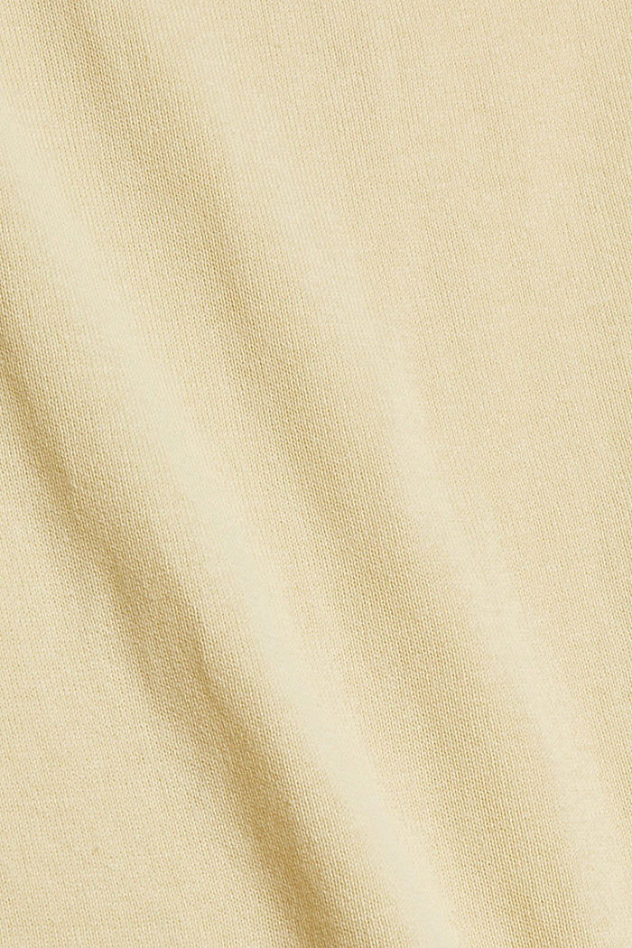 Fijngebreide trui met rolzoom, PASTEL YELLOW, detail image number 4