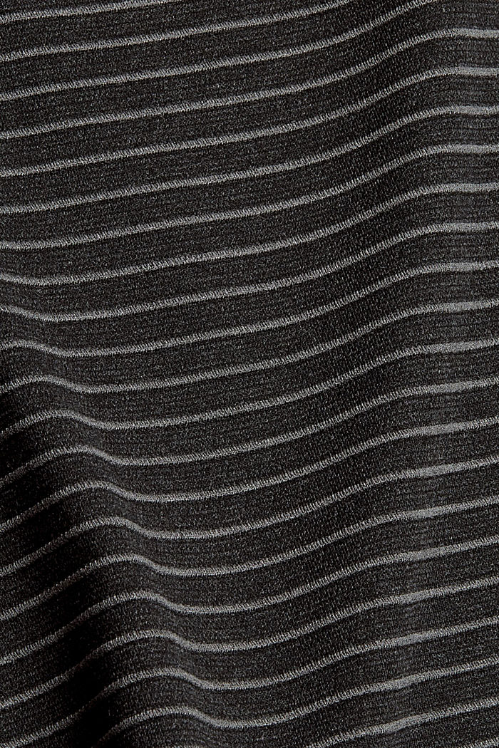 T-shirt à manches longues orné d’un motif à rayures en relief, ANTHRACITE, detail image number 4