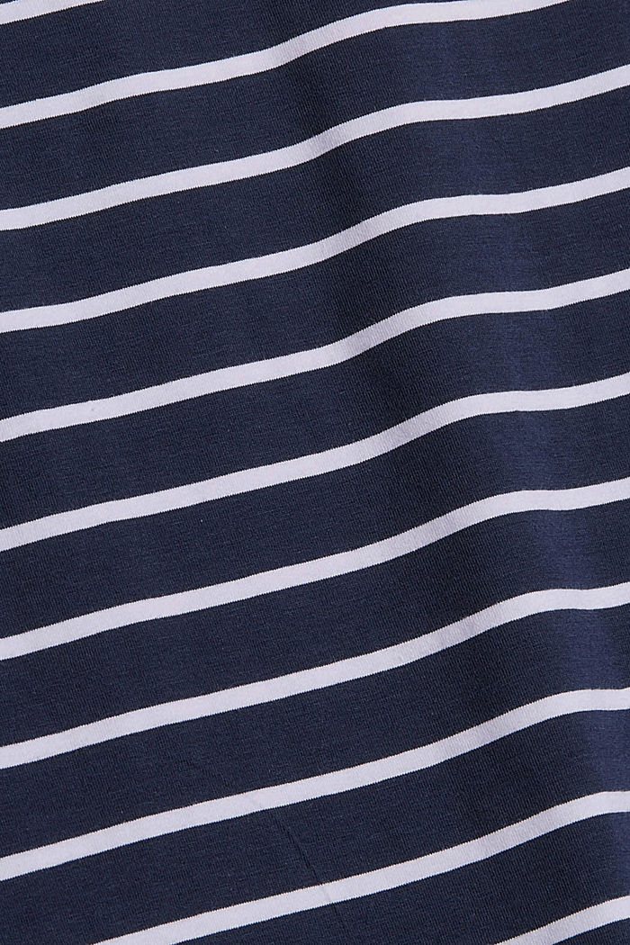 Bluzka z długim rękawem z bawełny organicznej, NAVY, detail image number 4