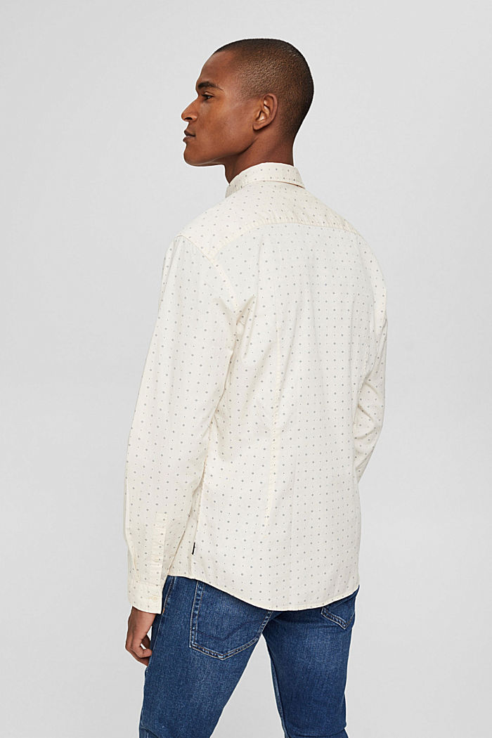 Hemd mit Print aus 100% Bio-Baumwolle, OFF WHITE, detail image number 3
