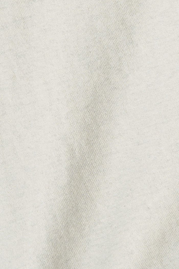 Reciclado: jersey con cremallera en el cuello y lana en su composición, OFF WHITE, detail image number 4