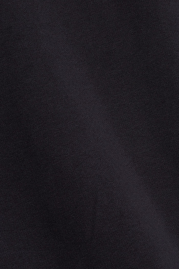 Sweatshirt met print, mix van biologisch katoen, BLACK, detail image number 4