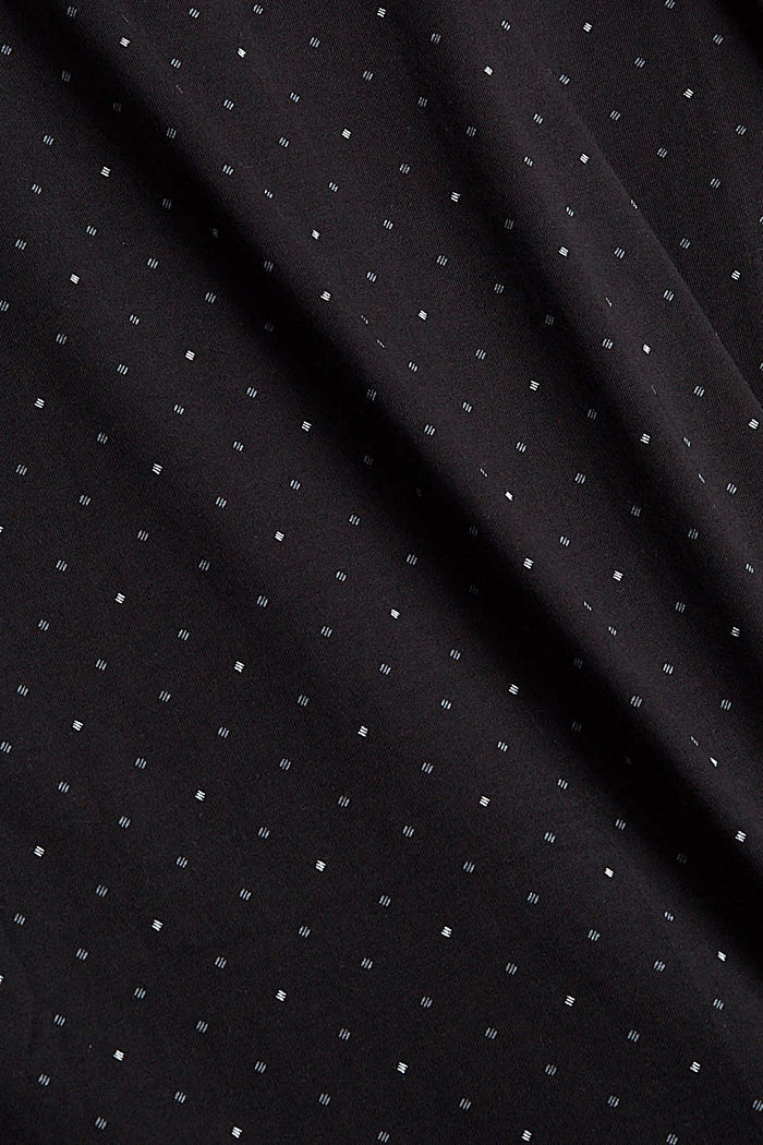 Jersey-Poloshirt aus Bio-Baumwolle, BLACK, detail image number 4