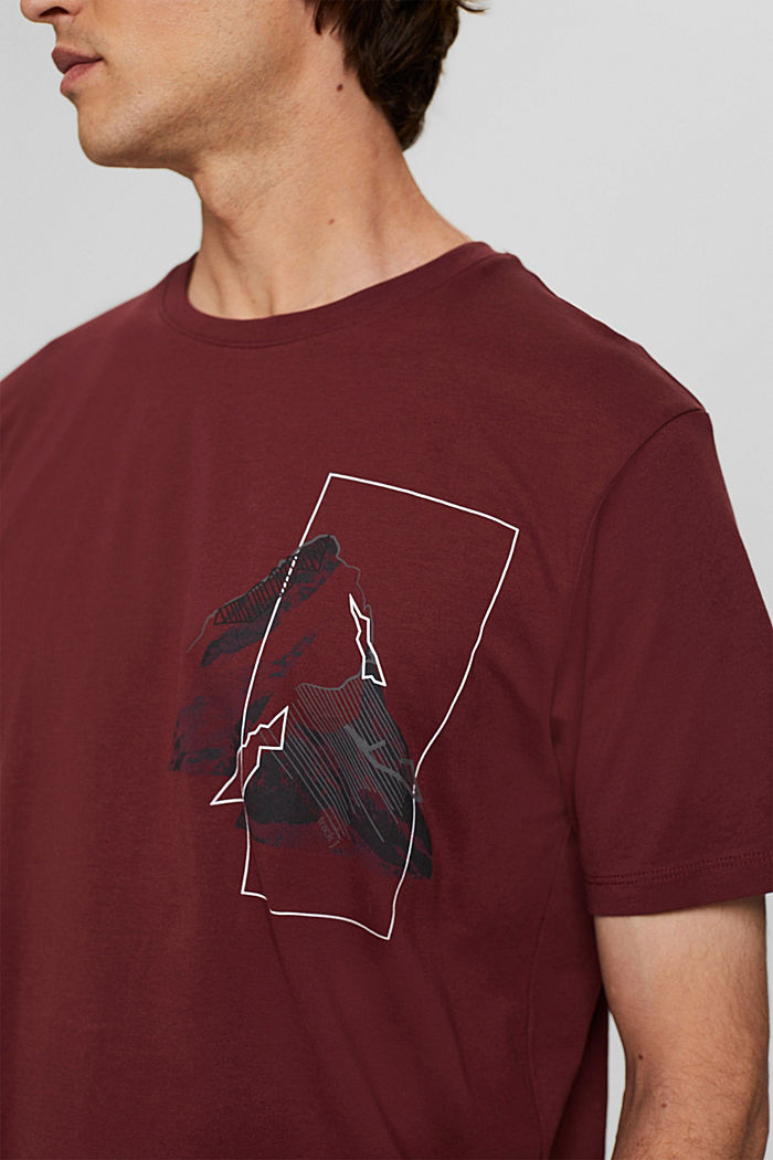 T-Shirts, BORDEAUX RED, detail image number 1