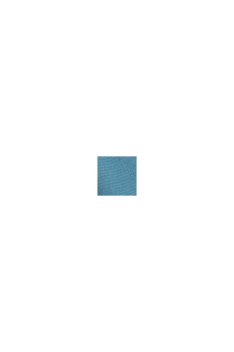 Bluse mit LENZING™ ECOVERO™, PETROL BLUE, swatch