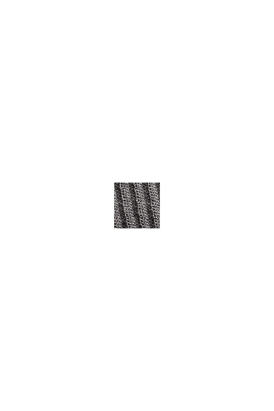Jersey de manga corta con cuello de polo, algodón ecológico, MEDIUM GREY, swatch