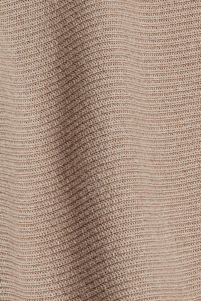 À teneur en laine et cachemire : le pull-over à manches chauve-souris, LIGHT TAUPE, detail image number 4