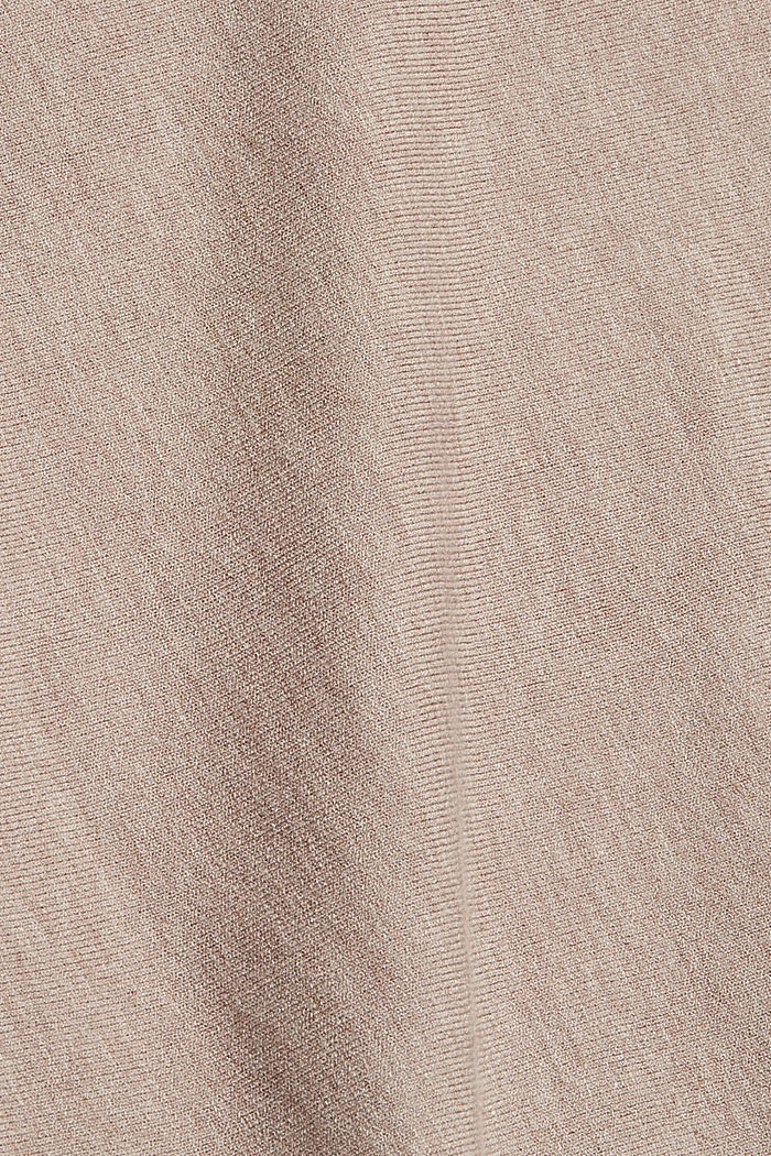 Pull-over à manches chauve-souris, LENZING™ ECOVERO™, LIGHT TAUPE, detail image number 4