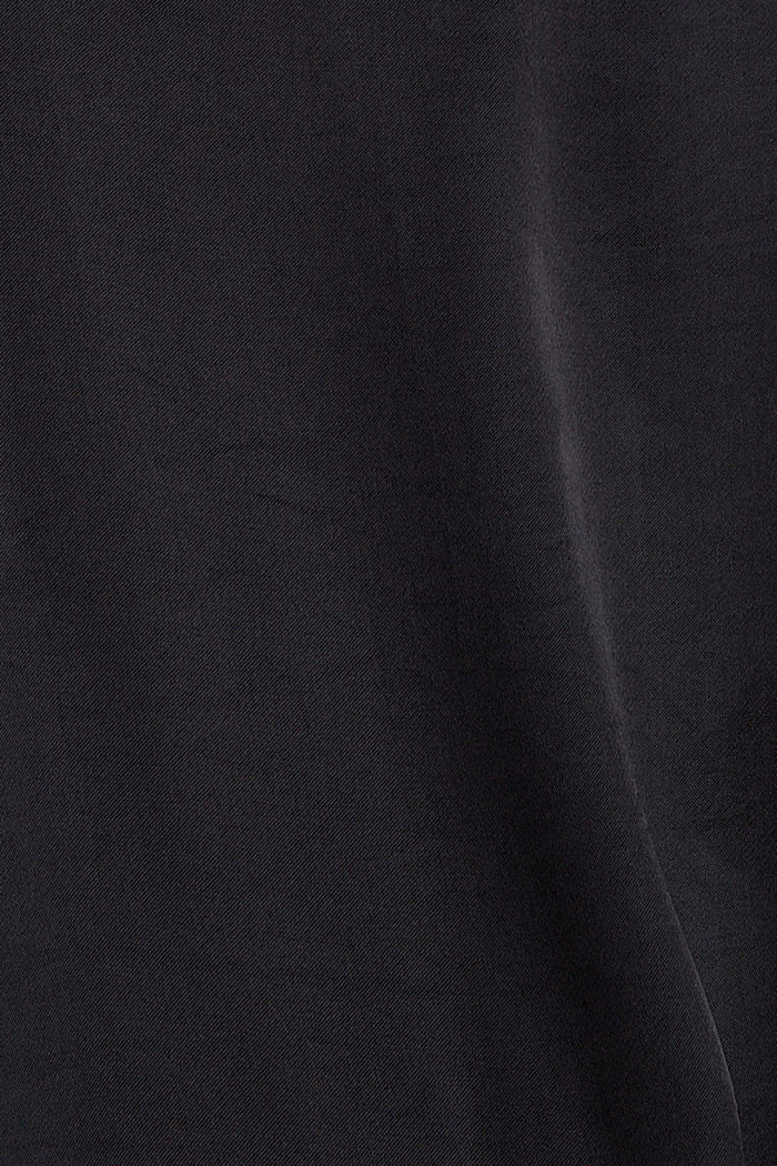 Materiaalisekoite-T-paita, LENZING™ ECOVERO™, BLACK, detail image number 4