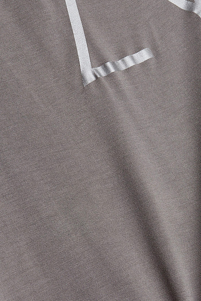 T-shirt à imprimé en LENZING™ ECOVERO™, GUNMETAL, detail image number 4