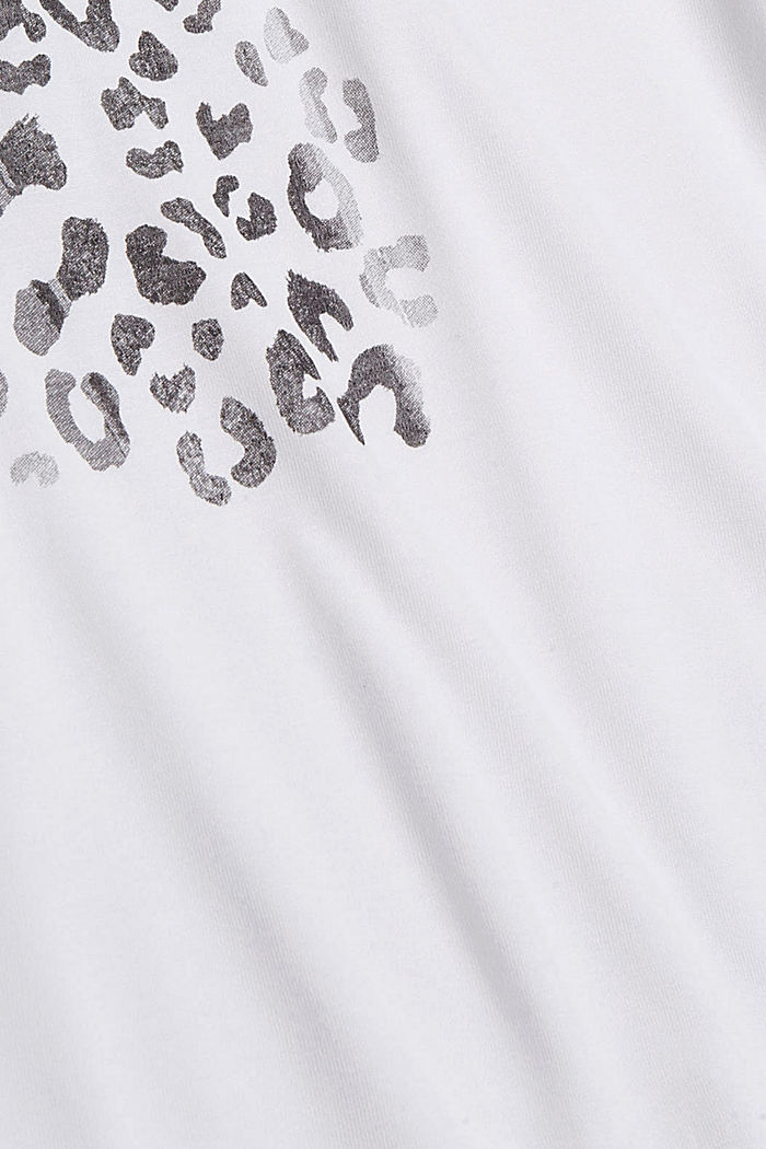 T-Shirt mit Print, LENZING™ ECOVERO™, WHITE, detail image number 4