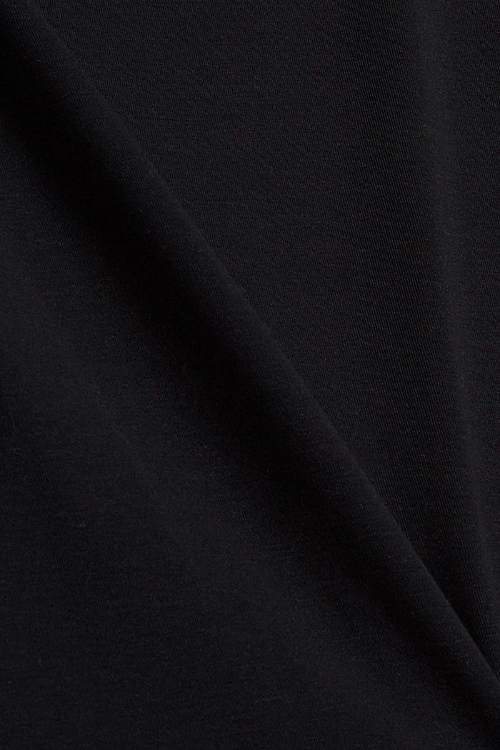 En TENCEL™ : le t-shirt à manches longues à dentelle, BLACK, detail image number 4