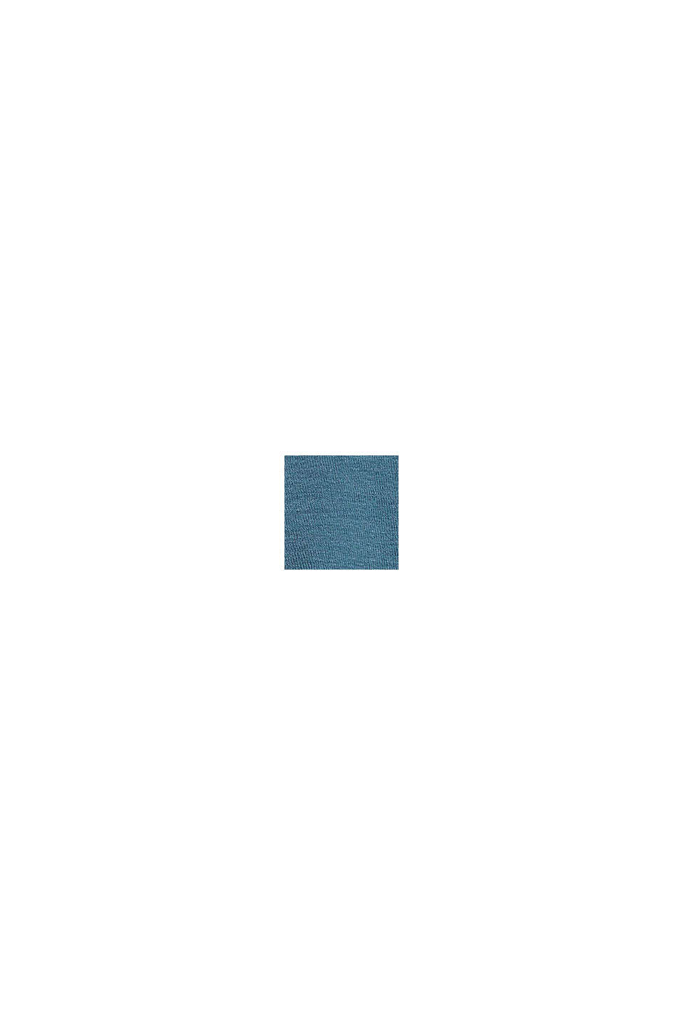 Av TENCEL™: långärmad topp med spets, PETROL BLUE, swatch