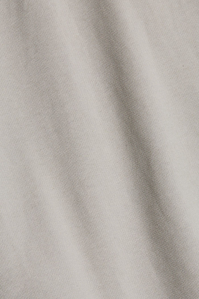 Colour block-sweatshirt met ritskraag, LIGHT GREY, detail image number 4