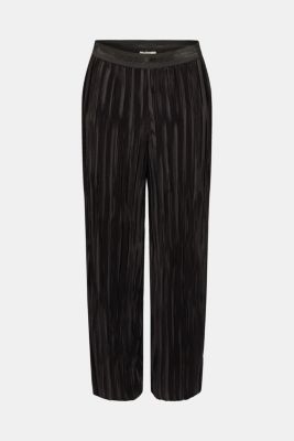 Pleated wide leg trousers