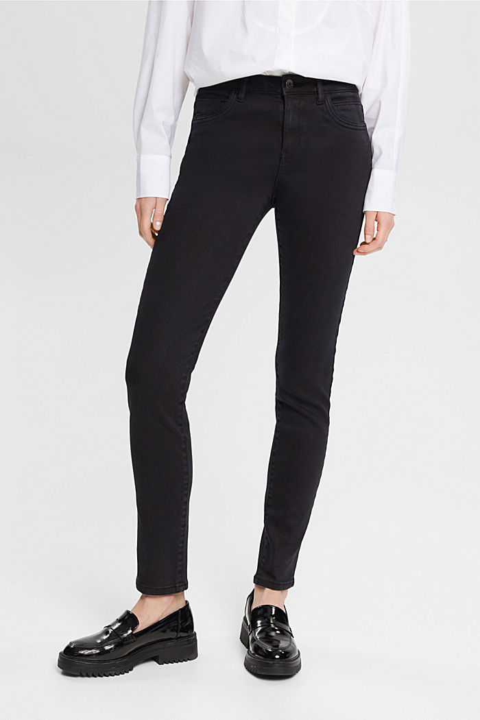 Mid-rise slim fit stretch jeans