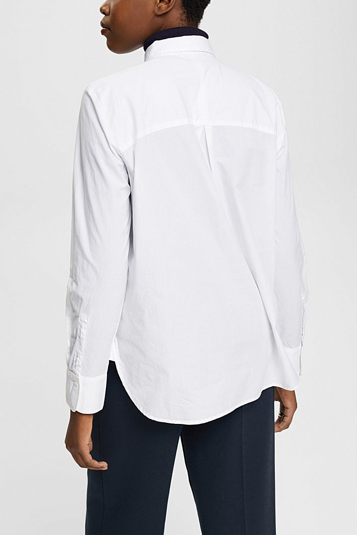 Shirt blouse, organic cotton, WHITE, detail-asia image number 3