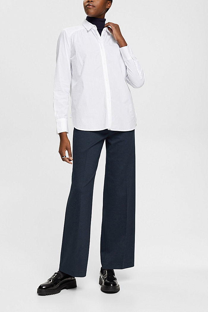 Shirt blouse, organic cotton, WHITE, detail-asia image number 4