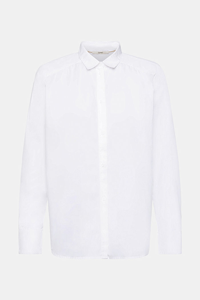 Shirt blouse, organic cotton, WHITE, detail-asia image number 6