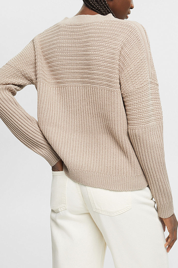 Chunky knit jumper, LIGHT TAUPE, detail-asia image number 1
