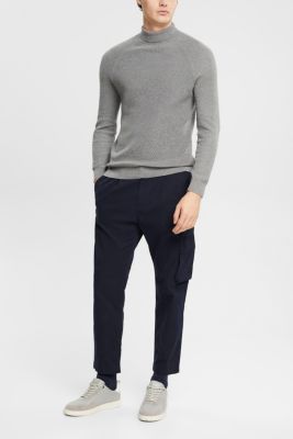 Chinos with a cargo pocket, NAVY, detail-asia image number 5