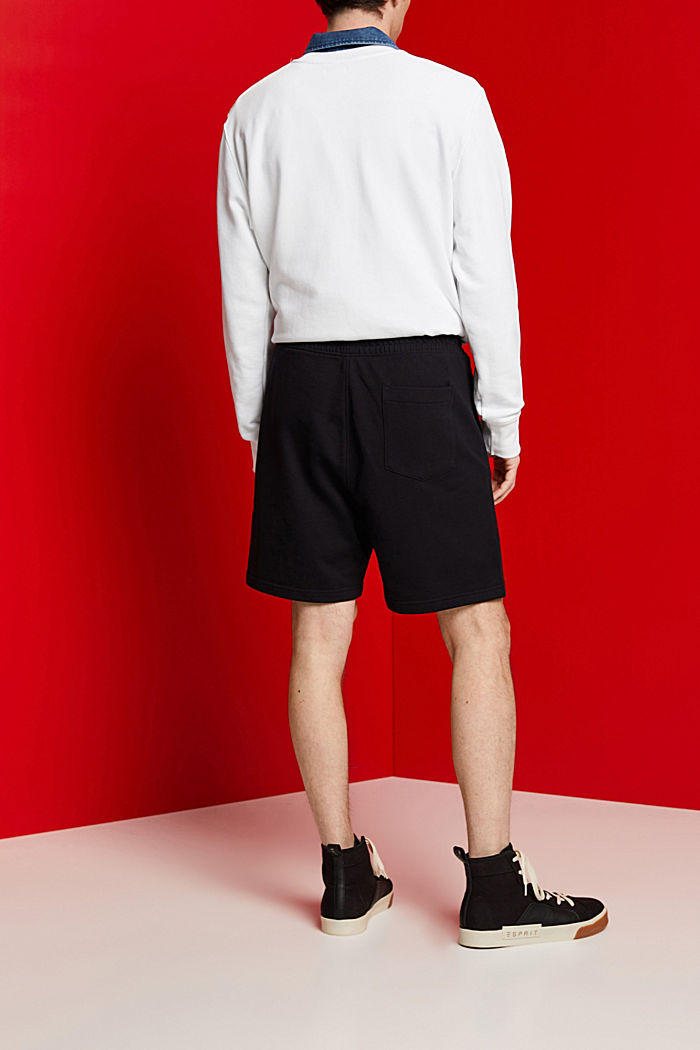 Sweat shorts, 100% cotton, BLACK, detail-asia image number 3