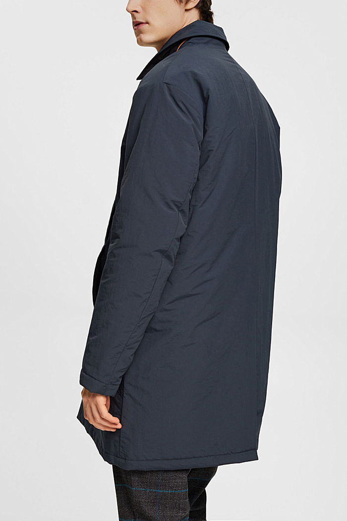 Long mac coat, PETROL BLUE, detail-asia image number 3