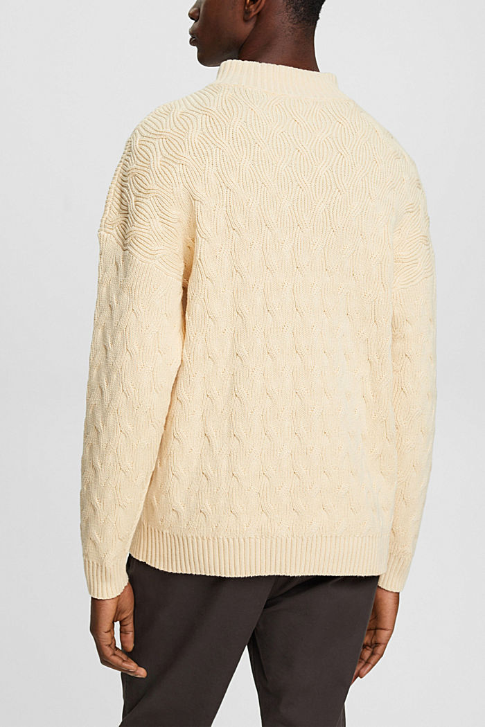 Chunky cable knit jumper, ICE, detail-asia image number 3