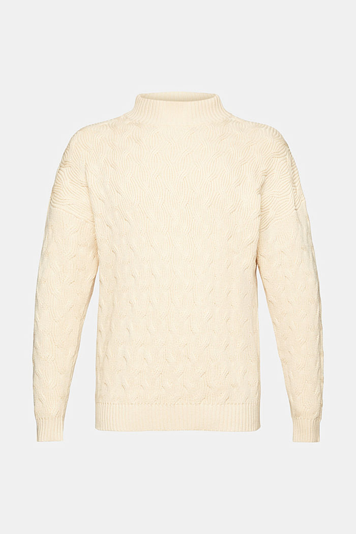 Chunky cable knit jumper