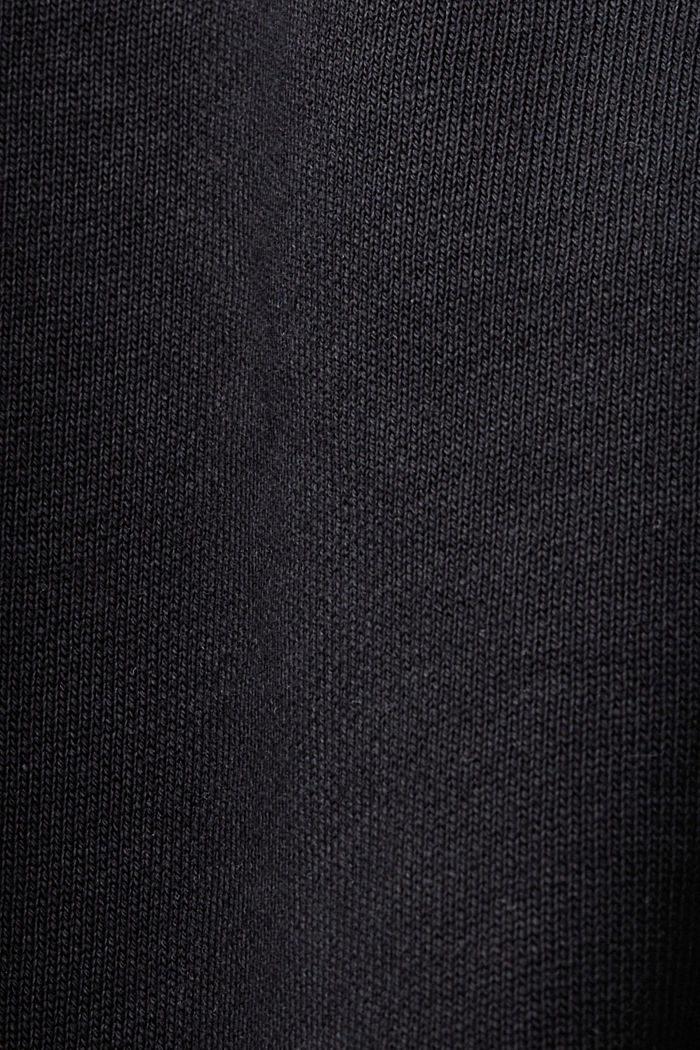 Hoodie with print, 100% cotton, BLACK, detail-asia image number 4