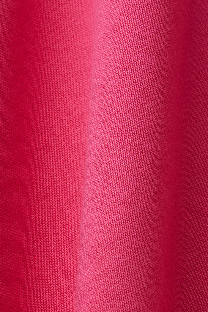 Crewneck sweatshirt with print, 100% cotton, PINK FUCHSIA, detail-asia image number 5