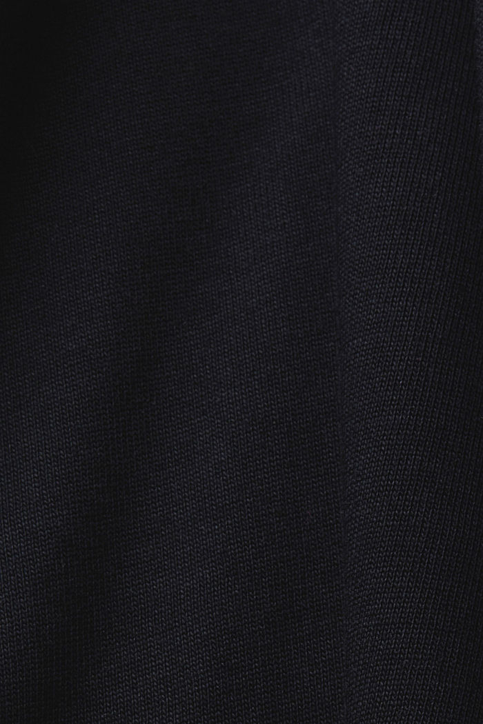 100%純棉平織布印花T恤, 黑色, detail-asia image number 5