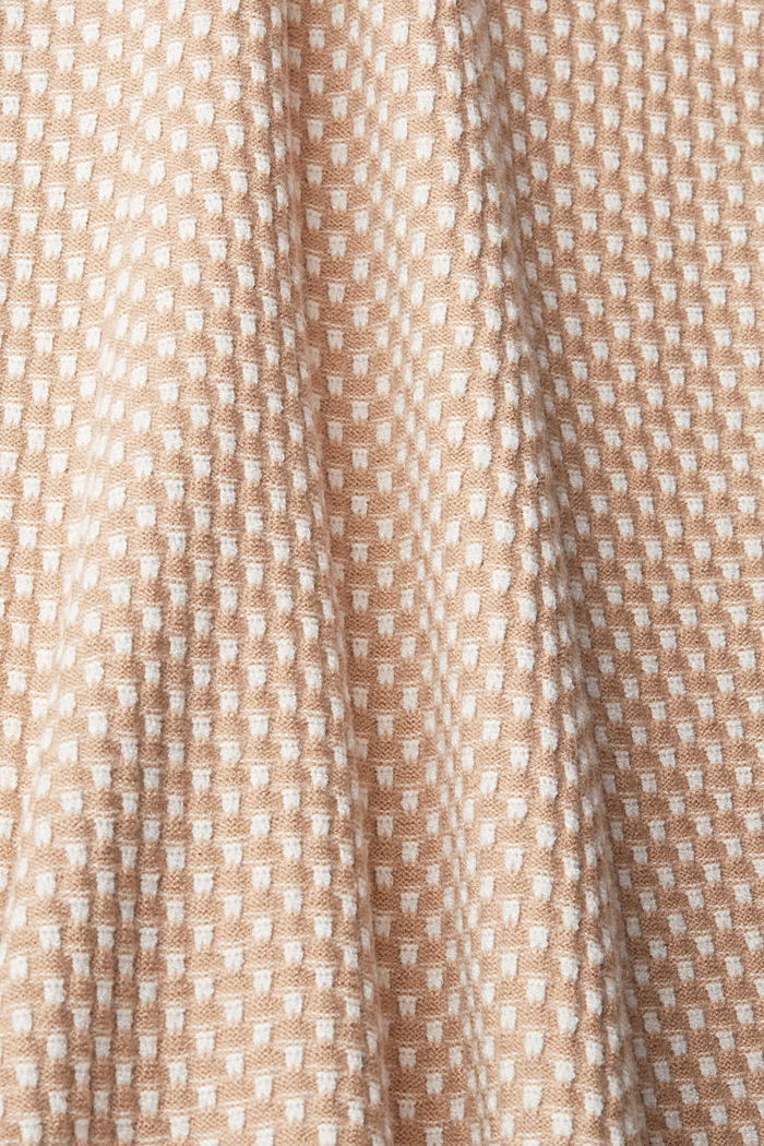 雙色紋理針織半身裙, 米色, detail-asia image number 5