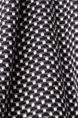 雙色紋理針織套頭毛衣, 黑色, detail-asia image number 5