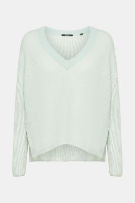 Two-tone jumper with alpaca