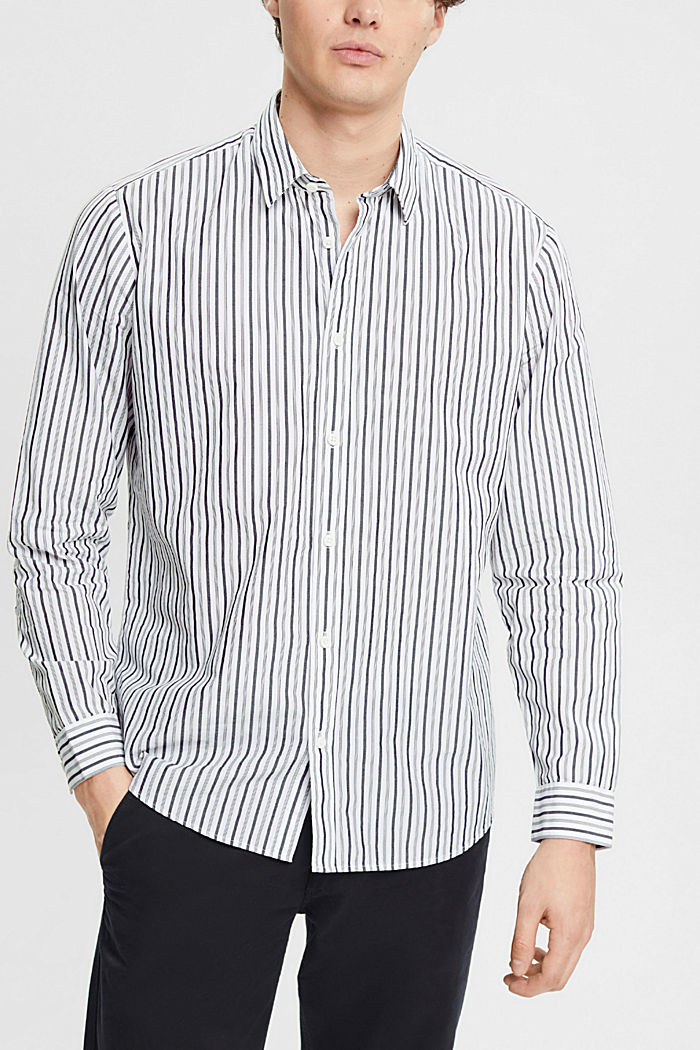 Striped shirt, WHITE, detail-asia image number 0