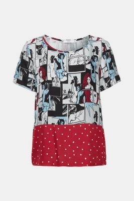 edc Blouse met comicprint kopen in de online shop