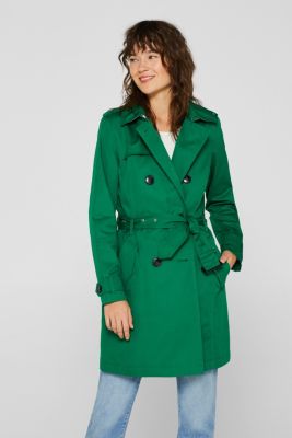 Esprit Trenchcoat aus Baumwolle mit Gürtel im Online Shop kaufen