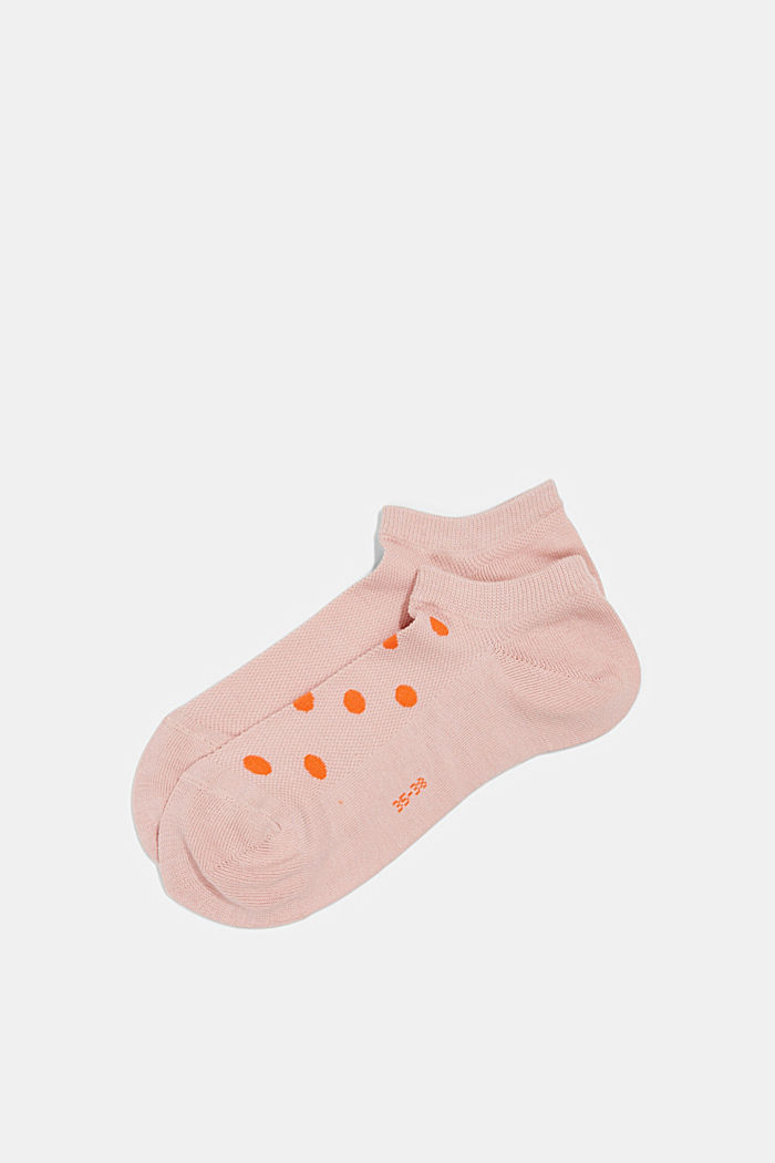 2 ks v balení: Nízké ponožky s puntíky