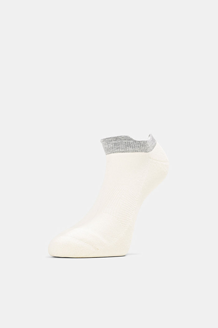 2er-Pack Sneaker-Socken mit Frotteesohle, OFF WHITE, detail image number 2