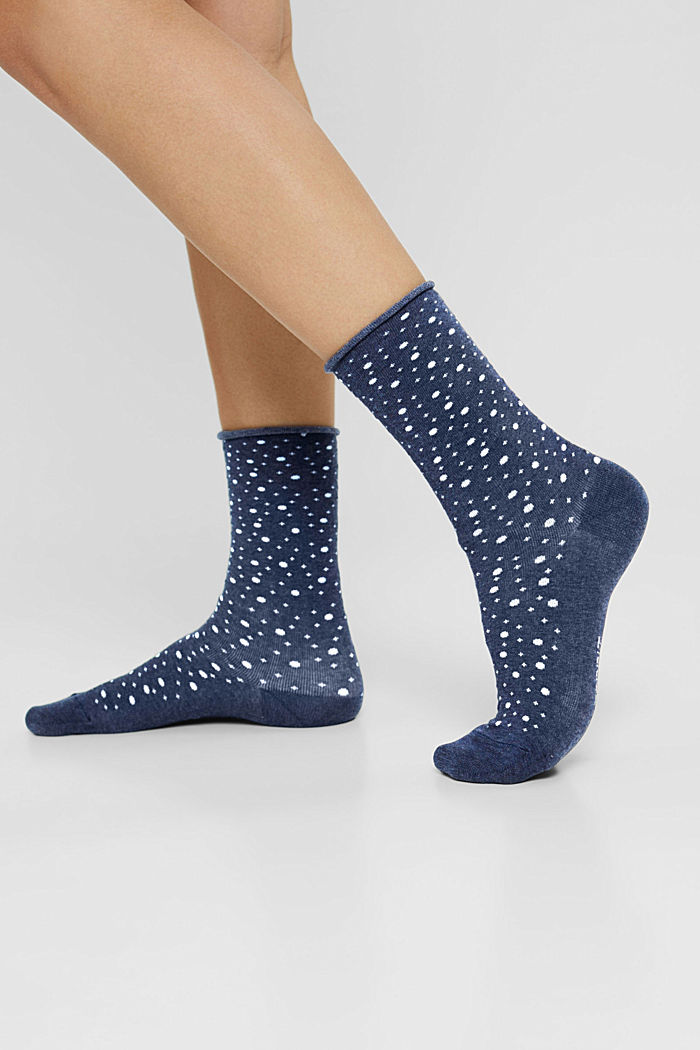 Pack de 5 pares de calcetines con puños, BLUE/NAVY, detail image number 2