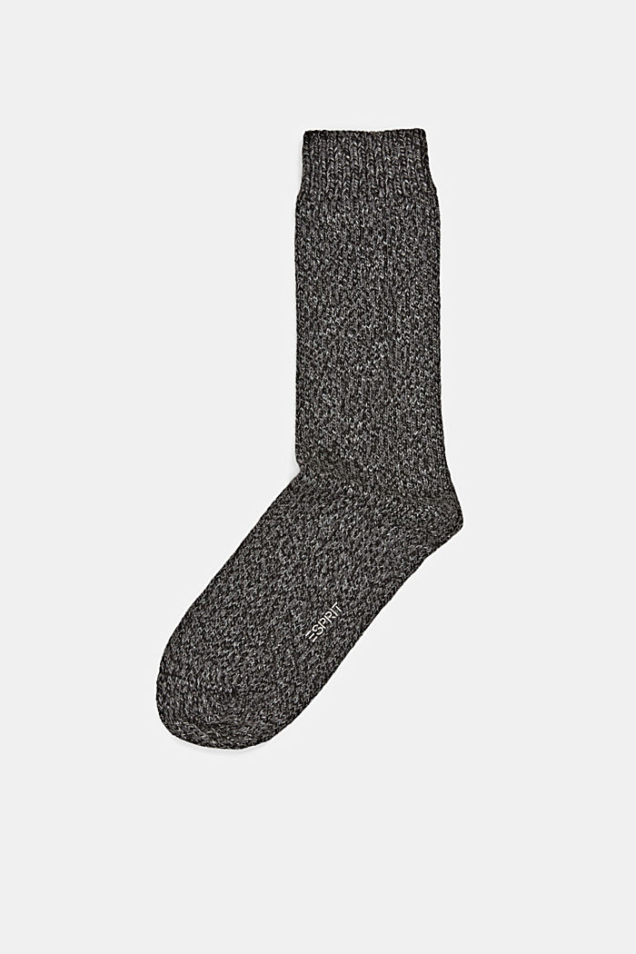 À teneur en laine : chaussettes scintillantes en maille épaisse