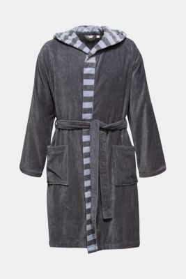 mens black bathrobe