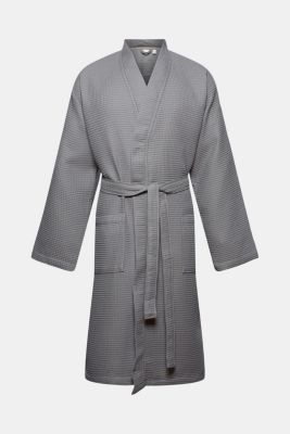 ESPRIT Men's bathrobe made of waffle piqué, cotton at our Online Shop