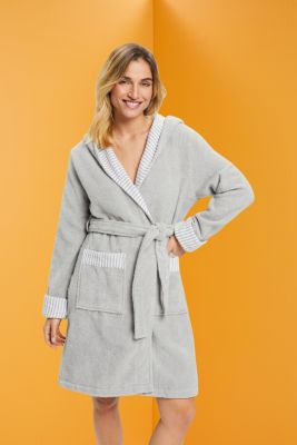 Esprit Striped bathrobe, 100 cotton at our Online Shop