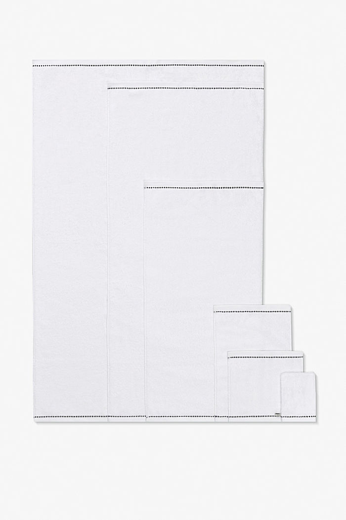 À teneur en TENCEL™ : la collection de serviettes en tissu éponge, WHITE, detail image number 0