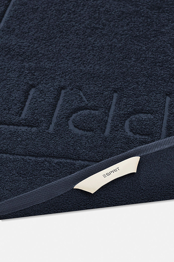 Terrycloth bath mat made of 100% cotton, NAVY BLUE, detail image number 1